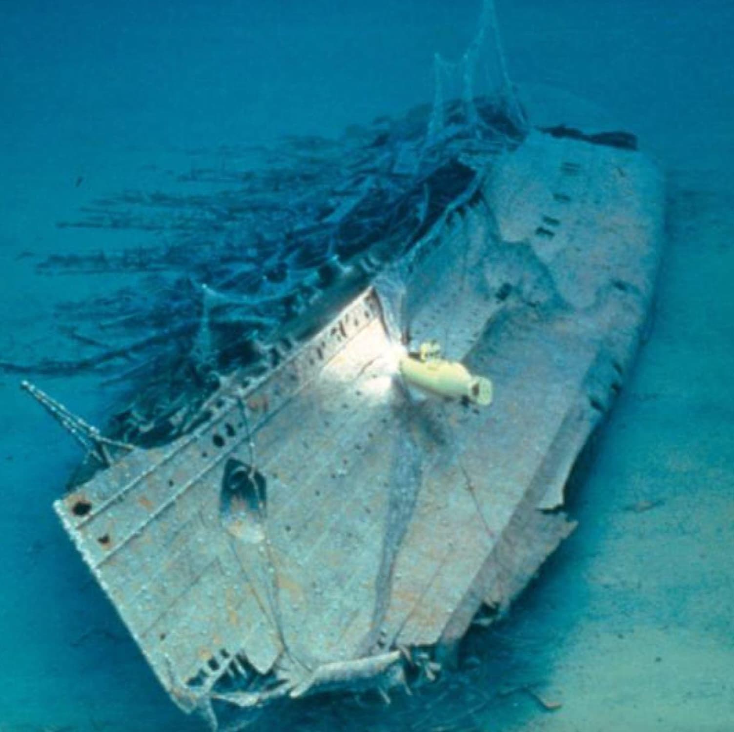 “Wreck of the Ocean liner RMS Lusitania.”